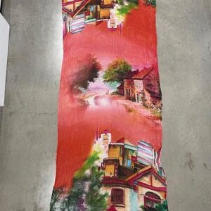 Authentic Etro Art Print Viscose Scarf Shawl‎ Wrap
